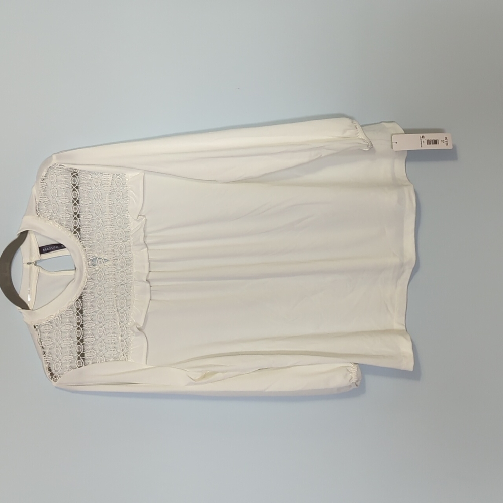 Plus Size White Lace Top